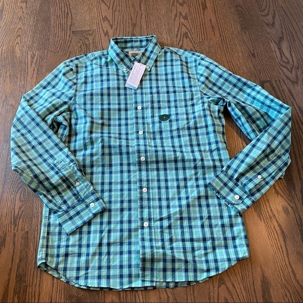 NWT mens LL Been full button up long sleeve shirt size small coolmax